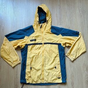 Columbia Sportswear Vintage Windbreaker Jacket Yellow